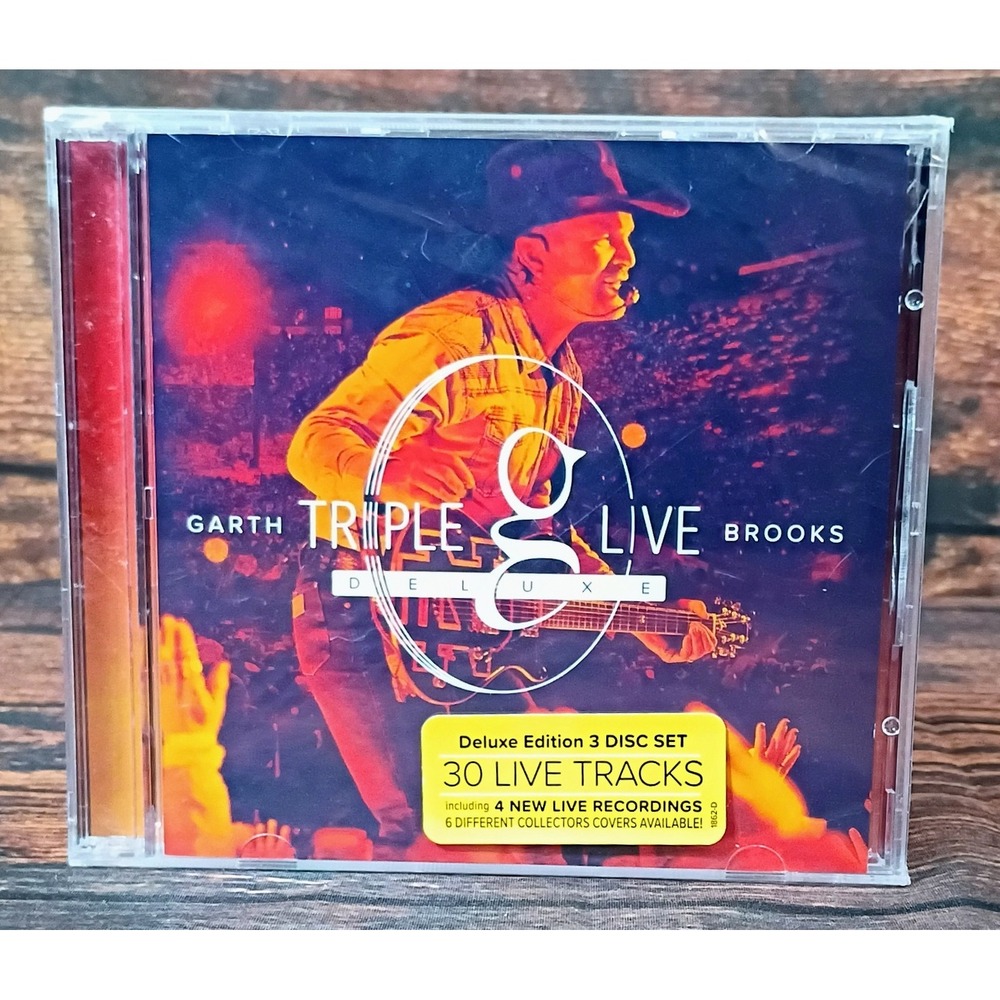 Garth Brooks Triple Live Deluxe 3-CD Set 30 Tracks Pearl Records 1862-C NEW